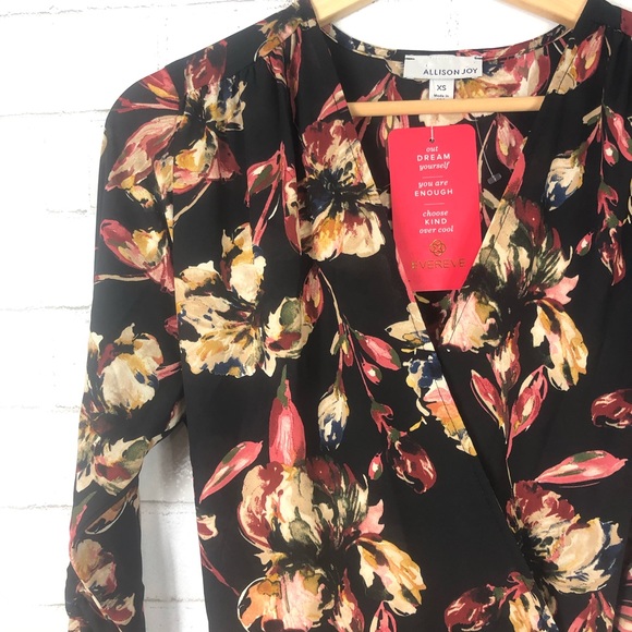 NEW Evereve Allison Joy Felicity Wrap Floral Dress - Picture 3 of 8